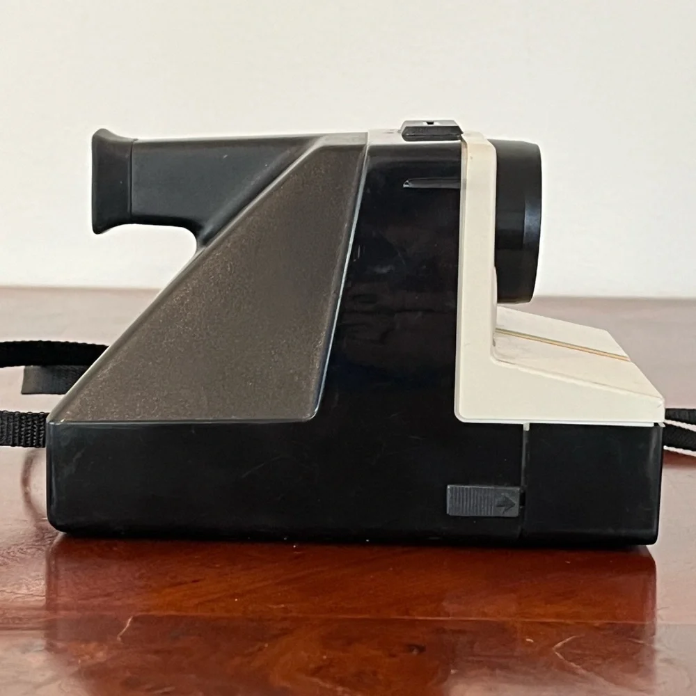 Polaroid One Step Rainbow Instant Land Camera Black Beige Vintage 70s 80s WORKS